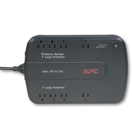 APC UPS BE550G Back-UPS ES 8 Outlet 550VA 120V