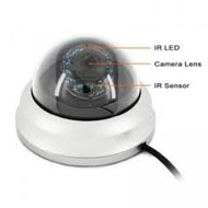 Zmodo Camera CM-P21223SV 1/3inch Color CCD 420 TVL 3.6mm 50 feet IR Indoor Dome