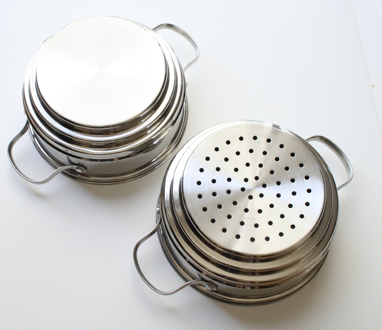 Cook N Home NC-00313 Double Boiler and Steamer Set, Stainless Steel