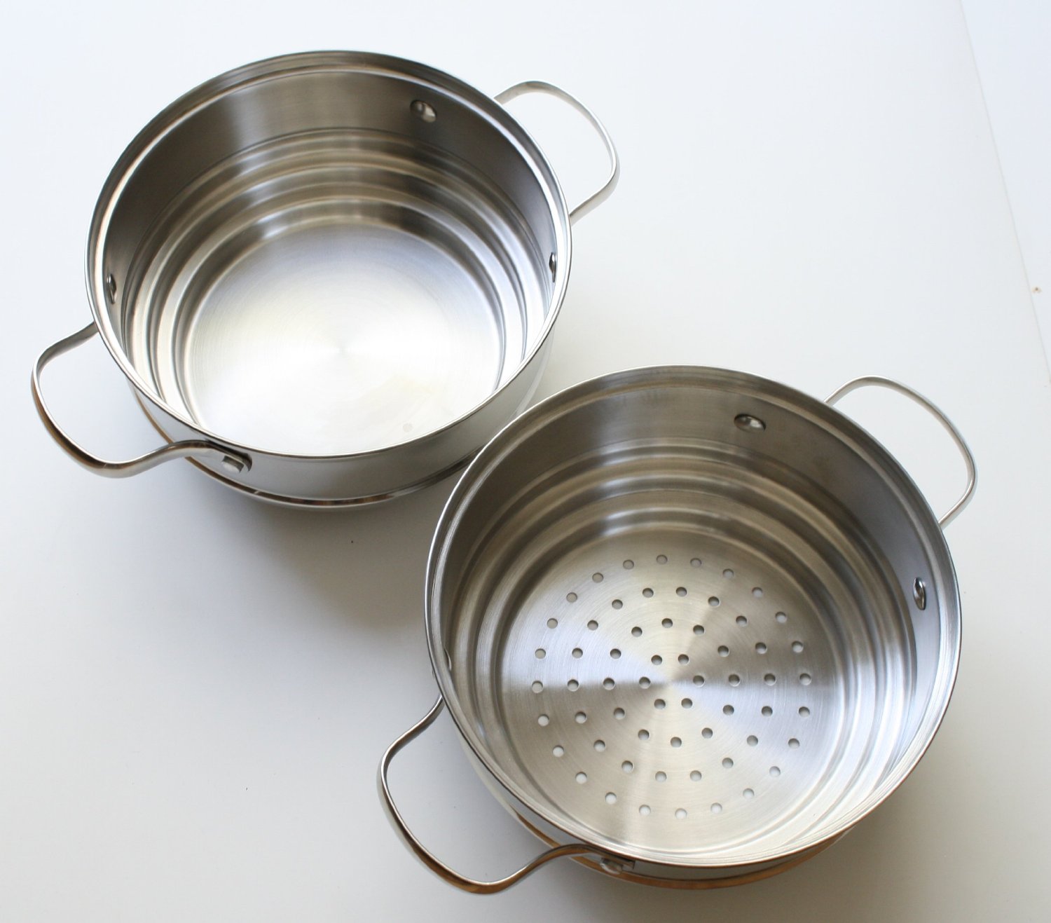 Cook N Home NC-00313 Double Boiler and Steamer Set, Stainless Steel